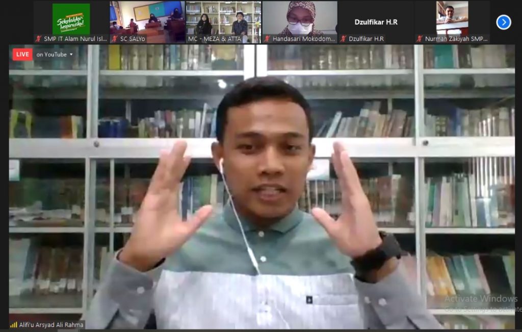 Kak Fiu, alumni SALYo angkatan 1 sekaligus Pendidik di Pondok Pesantren Gontor